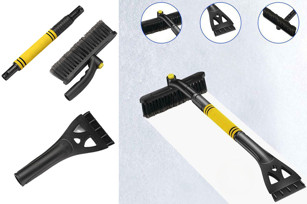 3 in 1 erweiterbar 25,2 '' bis 31,5 '' Eiskratzer Schneebürste