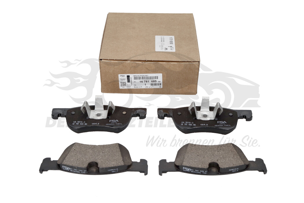 Original Citroen / Peugeot / Opel Bremsbelagsatz, Scheibenbremse 