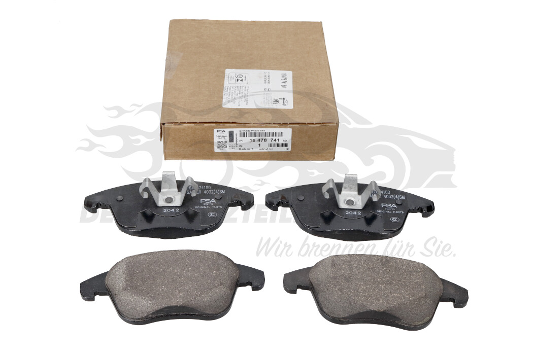 Original Citroen / Peugeot / Opel Bremsbelagsatz, Scheibenbremse 