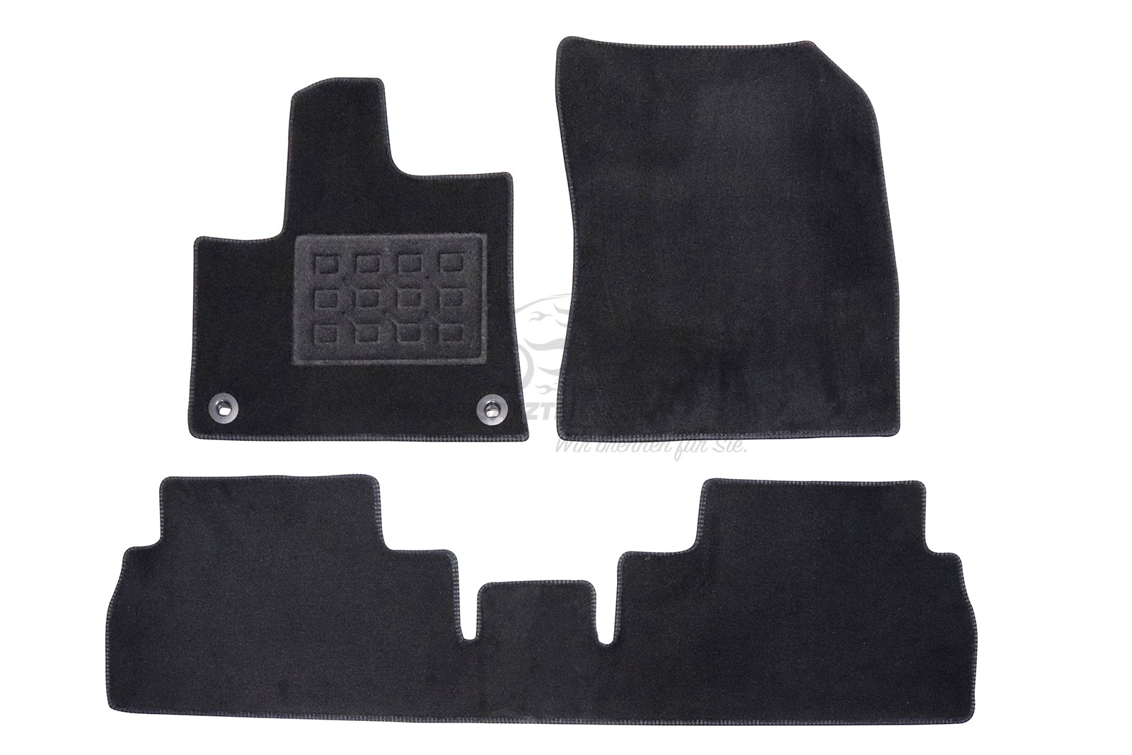 Fußmattensatz anthrazit 3-teilig für Citroen Berlingo