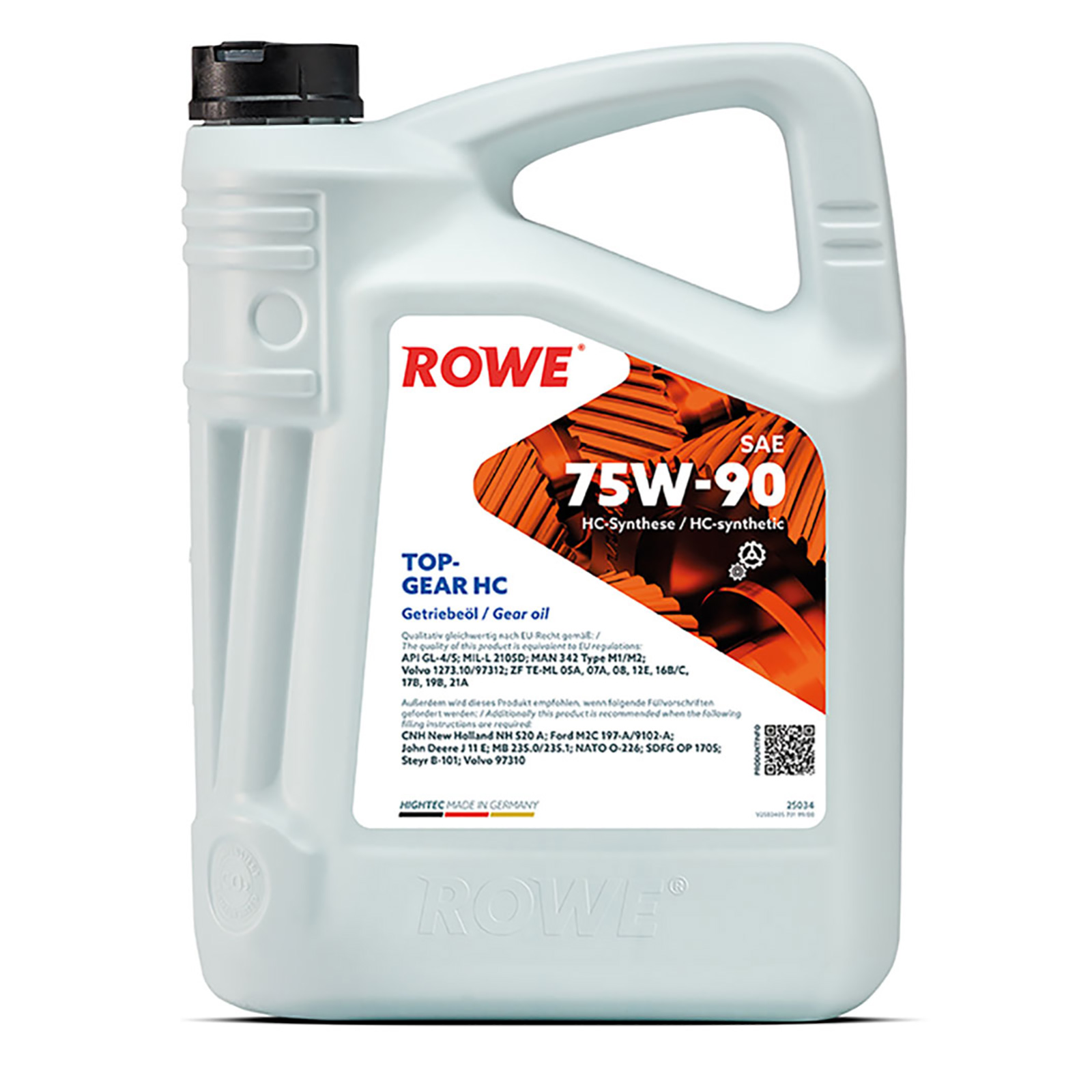 ROWE Hightec Topgear SAE 75W-90 HC - Schaltgetriebeöl 5 Liter 25034-0050-99