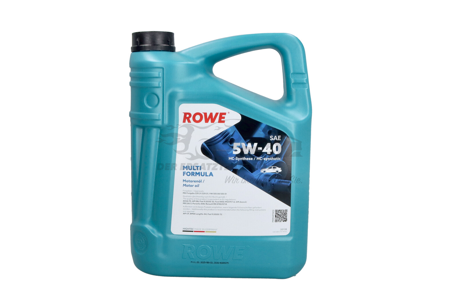 ROWE Motoröl Hightec Multi Formula SAE 5W-40 5 Liter 20138-0050-99