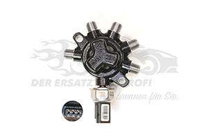Einspritzrampe Commonrail mit Druckregler