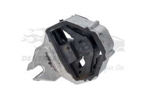 Auspuffgummi links hinten mit Metallhalter