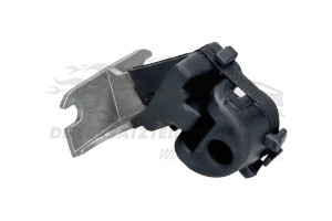 Auspuffgummi rechts mit Metallhalter