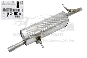 Endschalldämpfer Citroen / Peugeot / Opel 1607411380