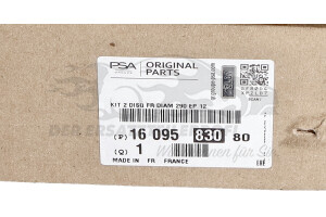 1609583080 Bremsscheibensatz Citroen / Peugeot / Opel