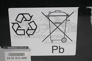 244101440R Batterie 19AH 200A Renault