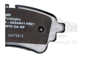 80A698451R Bremsbeläge hinten 