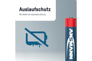 NV Ansmann Alkaline Batterie Micro AAA / LR03 ANSMANN