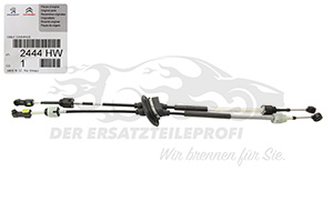 Seilzug für Schaltgetriebe Citroen / Peugeot / Opel 2444HW