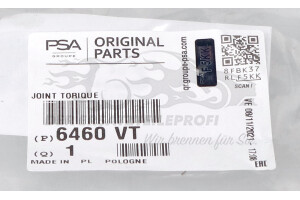 6460VT Dichtring für Klimatechnik Citroen / Peugeot / Opel