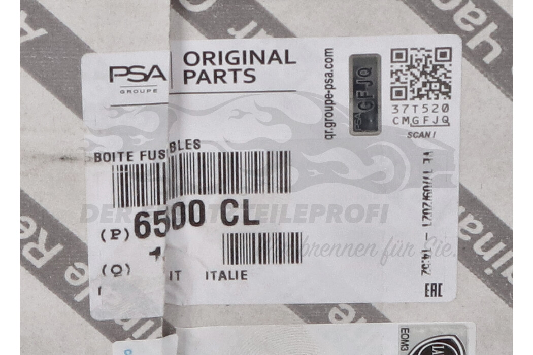 6500CL Sicherungskasten Citroen / Peugeot / Opel