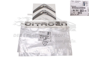 Emblem für Heckklappe Citroen / Peugeot / Opel 9678113080