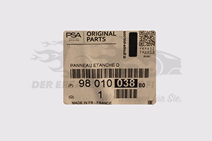 9801003880 Abdichtfüllung, Dämmung Citroen