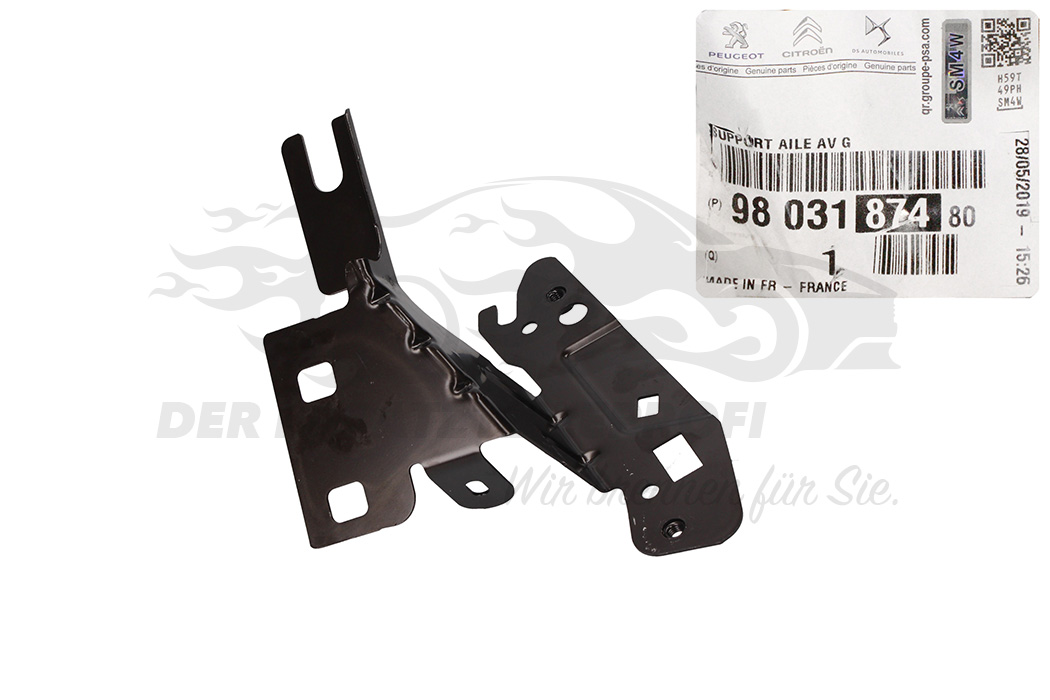Halter für Kotflügel Peugeot 9803187480