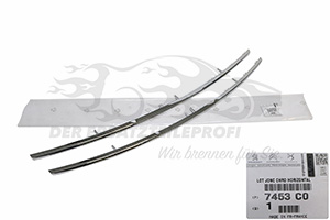 Zier- Schutzleistensatz für Kühlergitter Peugeot 7453C0