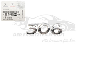 Schriftzug Peugeot 96758508VD