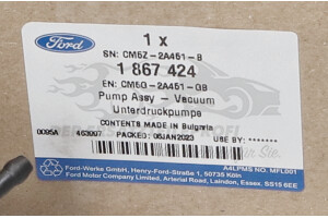 1867424 Unterdruckpumpe, Bremsanlage Ford