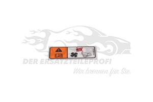 AUFKLEBER - LUEFTERWARNUNG