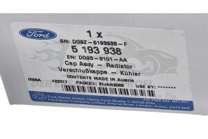 5193938 Verschlussdeckel, Kühlmittelbehälter Ford