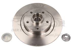 Bremsscheibe hinten mit Radlager 5-Loch