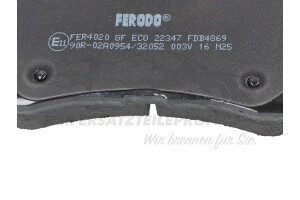 410606124R Bremsbeläge vorne Ferodo / Jurid