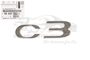 Schriftzug Citroen 9800742980