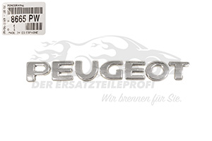 Schriftzug Peugeot 8665PW