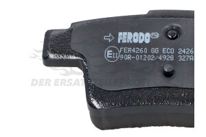 1521329 Bremsbeläge hinten Ferodo / Jurid / Pagid