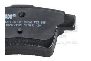 1521329 Bremsbeläge hinten Ferodo / Jurid / Pagid