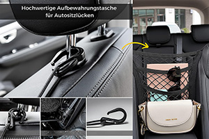 NV Autositz Netztasche Organizer Ablage & Schutznetz 