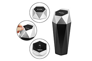 NV Auto Mülleimer für Getränkehalter & Push-Deckel 