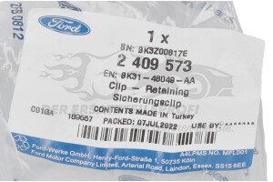 2409573 Clip, Zier-/Schutzleiste Ford