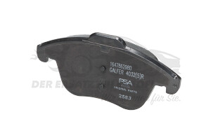 1647862980 Bremsbelagsatz, Scheibenbremse Citroen / Peugeot / Opel