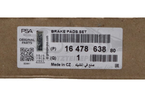 1647863880 Bremsbelagsatz, Scheibenbremse Citroen / Peugeot / Opel