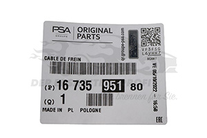 1673595180 Seilzug, Feststellbremse Citroen / Peugeot / Opel