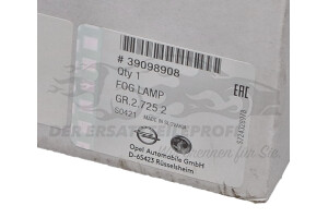 39098908 Nebelscheinwerfer Opel