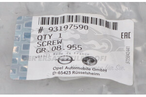 93197590 Schraube, Hilfsrahmen Opel