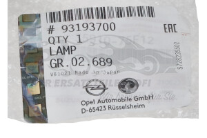 93193700 Kennzeichenleuchte Opel