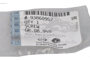 93860952 Schraube, Hilfsrahmen Opel
