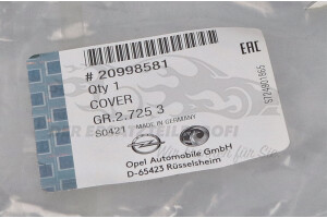 20998581 Kappe, Scheinwerferreinigung Opel