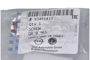 93451410 SCHRAUBE GURT Opel