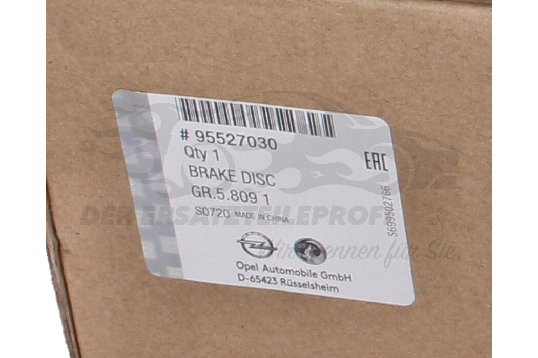 95527030 Bremsscheibensatz Opel