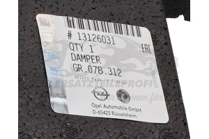 13126031 Aufpralldämpfer, Stoßfänger Opel