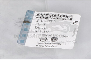 42353806 Kühleremblem Opel