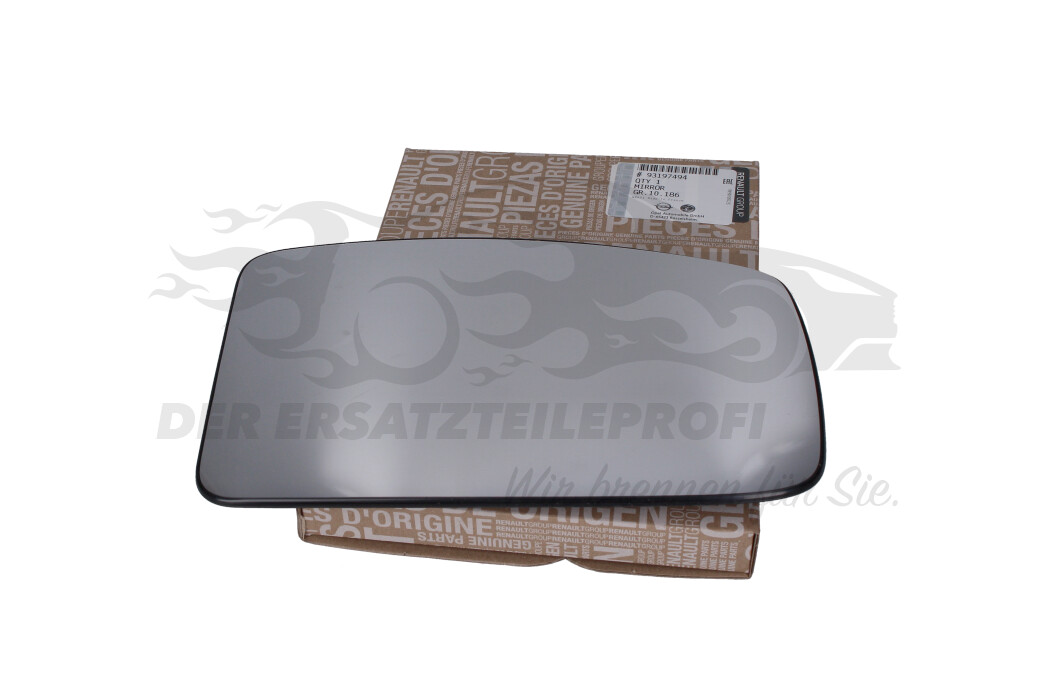 Spiegelglas für Außenspiegel Opel 93197494