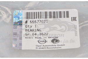 55577021 Lager, Schaltgetriebe Opel