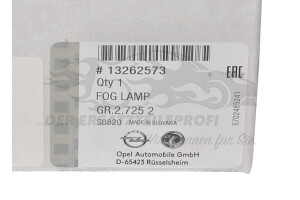 13262573 Nebelscheinwerfer Opel