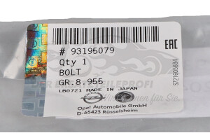 93195079 Schraube, Querlenker Opel